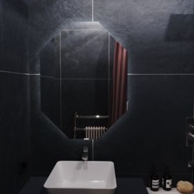 Зеркало с подсветкой в ванную комнату Валенза